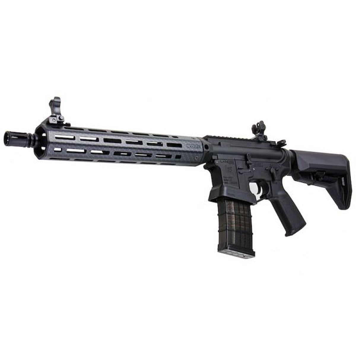 EMG ランサー システムズ ライセンス L15 ディフェンス AEG エアソフト ライフル (フェイク カーボン ハンドガード /12 インチ) KING ARMS 製-AIRSOFT GOGO エアガン・サバゲー用品通販