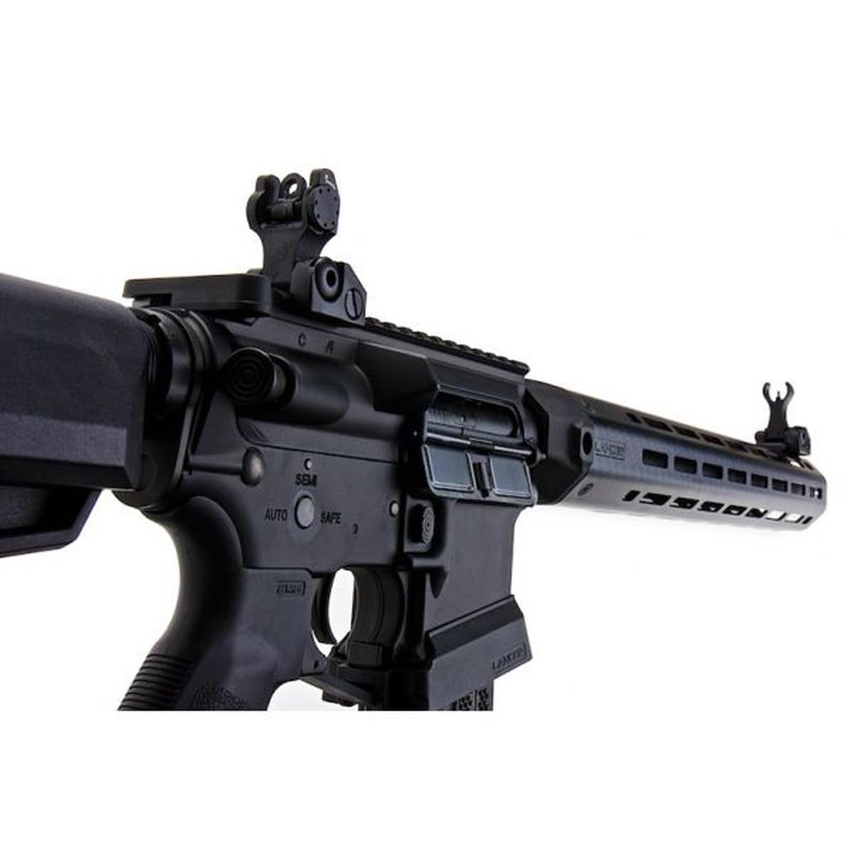 EMG ランサー システムズ ライセンス L15 ディフェンス AEG エアソフト ライフル (フェイク カーボン ハンドガード /15 インチ) KING ARMS 製-AIRSOFT GOGO エアガン・サバゲー用品通販