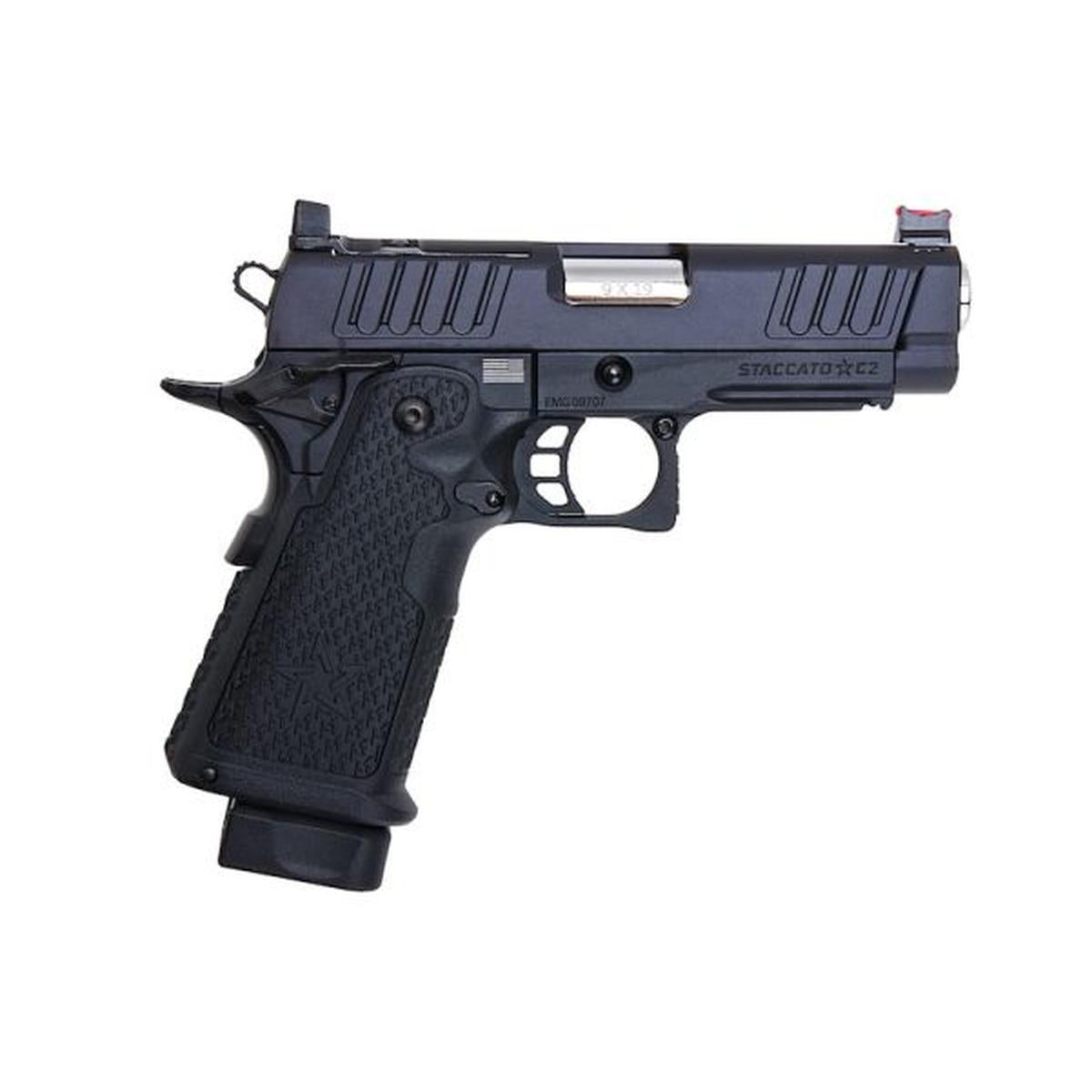 EMG STACCATO ライセンス C2 コンパクト 2011 GBB エアソフト ピストル (モデル: VIP グリップ / CNC / グリーン ガス)-AIRSOFT GOGO エアガン・サバゲー用品通販