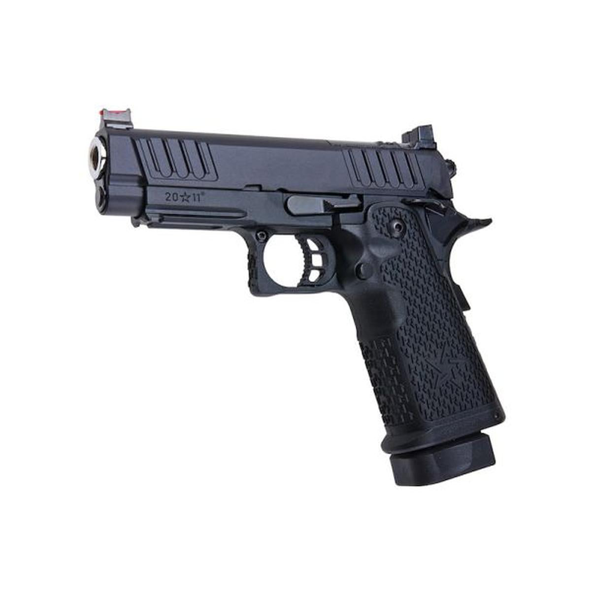 EMG STACCATO ライセンス C2 コンパクト 2011 GBB エアソフト ピストル (モデル: VIP グリップ / CNC / グリーン ガス)-AIRSOFT GOGO エアガン・サバゲー用品通販