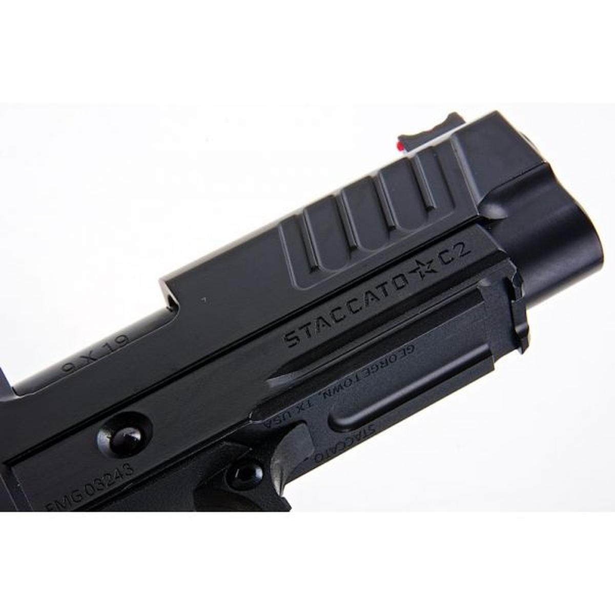 EMG STACCATO ライセンス C2 コンパクト 2011 GBB エアソフト ピストル (モデル: VIP グリップ / スタンダード / グリーン ガス)-AIRSOFT GOGO エアガン・サバゲー用品通販