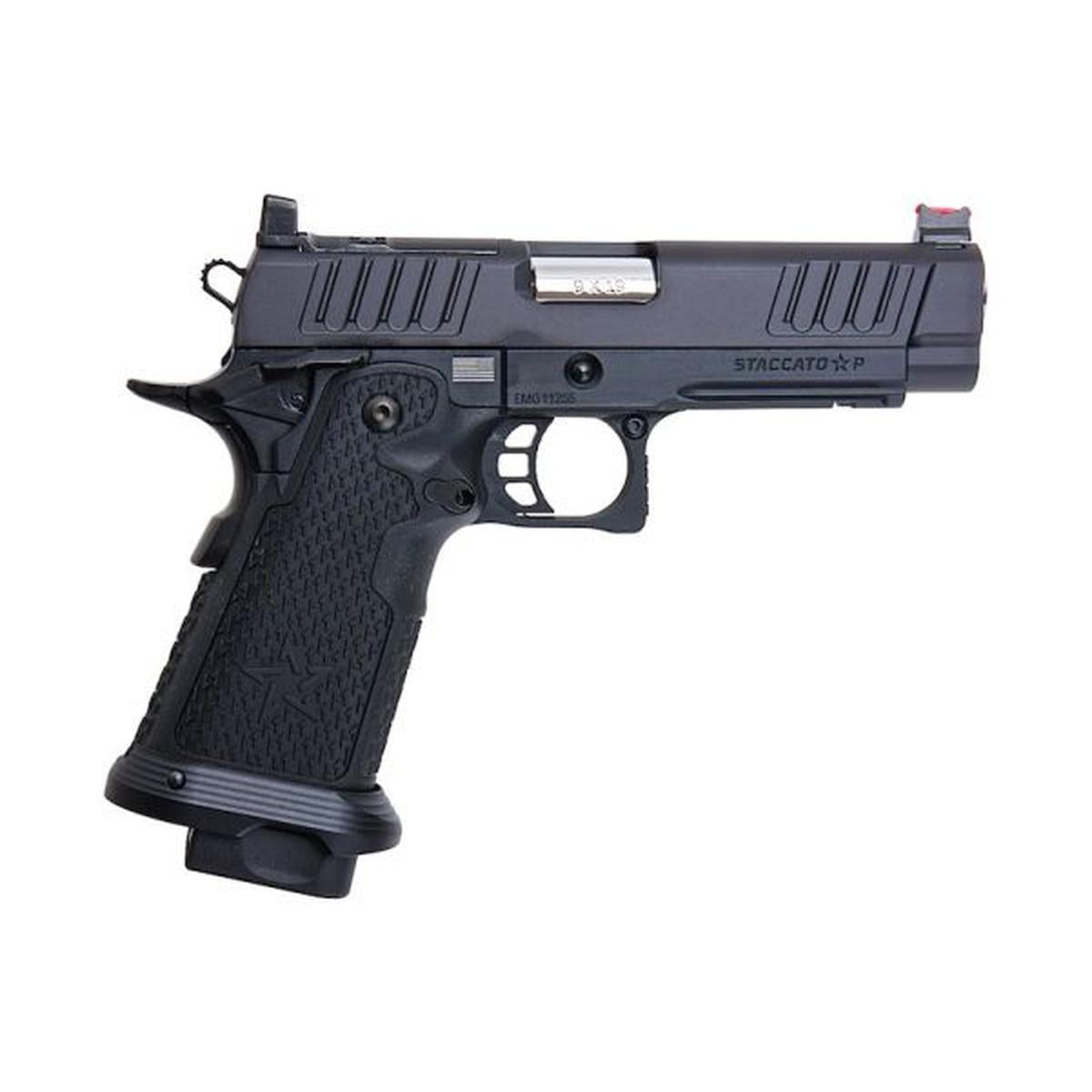 EMG STACCATO ライセンス P 2011 GBB エアソフト ピストル (モデル: VIP グリップ / CNC / グリーン ガス)-AIRSOFT GOGO エアガン・サバゲー用品通販