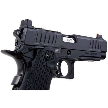 EMG STACCATO ライセンス P 2011 GBB エアソフト ピストル (モデル: VIP グリップ / CNC / グリーン ガス)-AIRSOFT GOGO エアガン・サバゲー用品通販