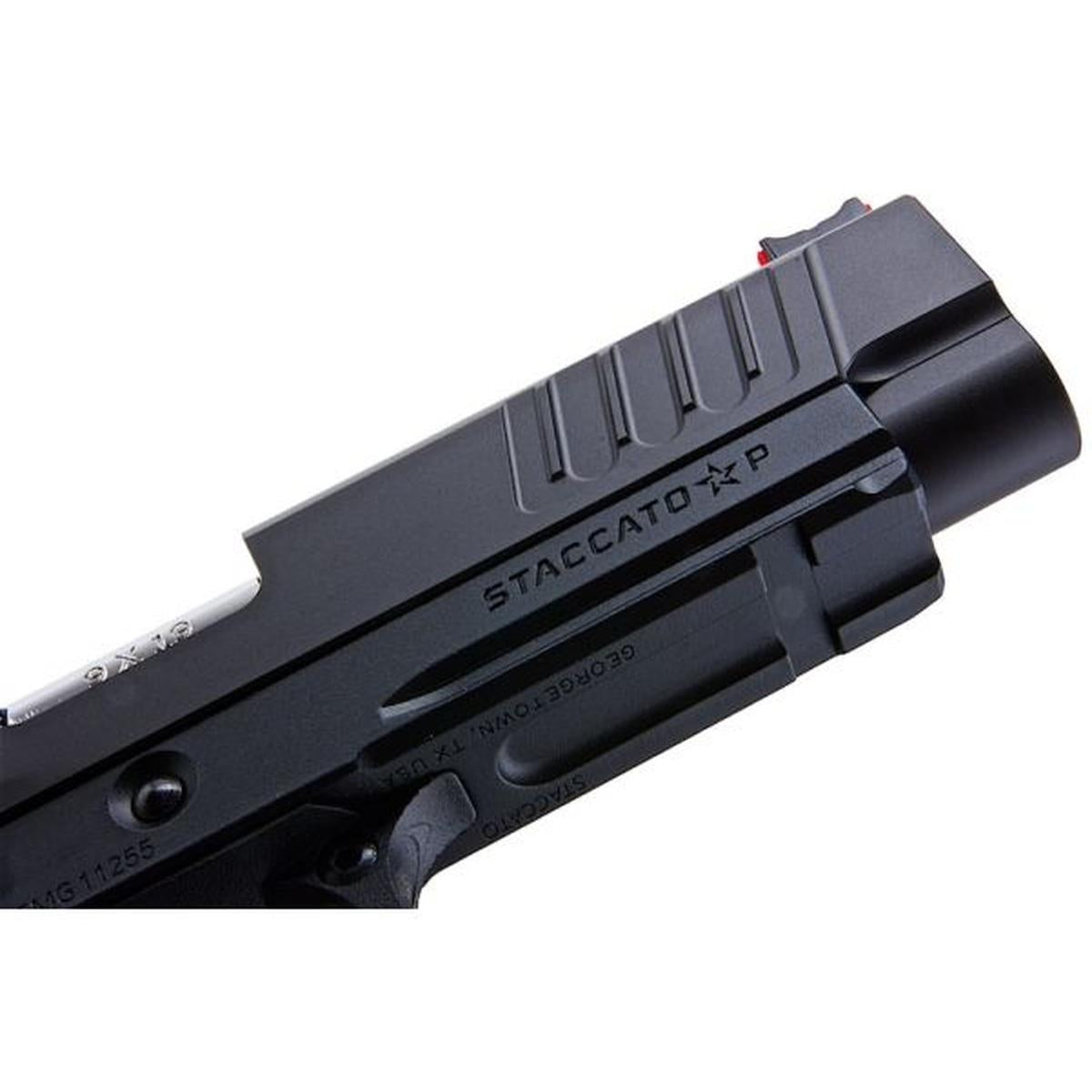 EMG STACCATO ライセンス P 2011 GBB エアソフト ピストル (モデル: VIP グリップ / CNC / グリーン ガス)-AIRSOFT GOGO エアガン・サバゲー用品通販