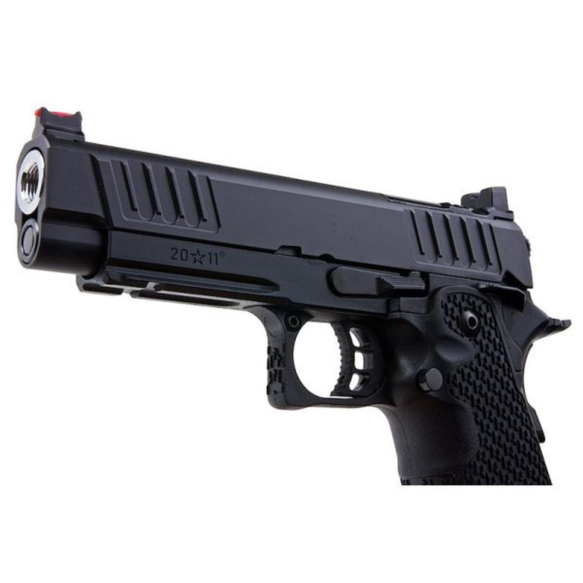 EMG STACCATO ライセンス P 2011 GBB エアソフト ピストル (モデル: VIP グリップ / CNC / グリーン ガス)-AIRSOFT GOGO エアガン・サバゲー用品通販