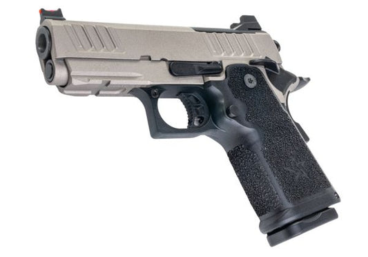EMG Staccato ライセンス取得済み CS Compact 2011 GBB エアソフトピストル (モデル: Master Grip / Standa赤 / Green Gas) - TG-AIRSOFT GOGO エアガン・サバゲー用品通販