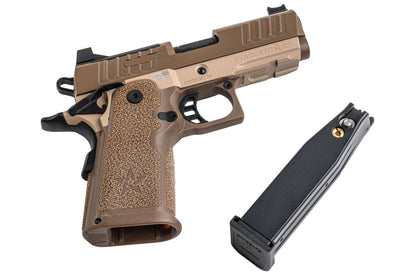 EMG Staccato ライセンス取得済み CS Compact 2011 GBB エアソフトピストル (モデル: Master Grip / Standard / Green Gas) - DE-AIRSOFT GOGO エアガン・サバゲー用品通販