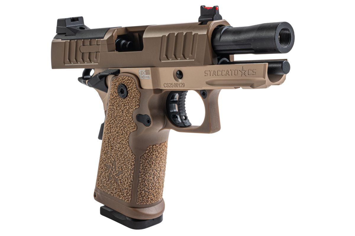 EMG Staccato ライセンス取得済み CS Compact 2011 GBB エアソフトピストル (モデル: Master Grip / Standard / Green Gas) - DE-AIRSOFT GOGO エアガン・サバゲー用品通販