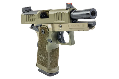 EMG Staccato ライセンス取得済み CS Compact 2011 GBB エアソフトピストル (モデル: Master Grip / Standard / Green Gas) - GN-AIRSOFT GOGO エアガン・サバゲー用品通販