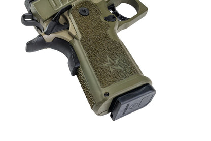EMG Staccato ライセンス取得済み CS Compact 2011 GBB エアソフトピストル (モデル: Master Grip / Standard / Green Gas) - GN-AIRSOFT GOGO エアガン・サバゲー用品通販