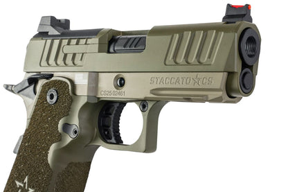 EMG Staccato ライセンス取得済み CS Compact 2011 GBB エアソフトピストル (モデル: Master Grip / Standard / Green Gas) - GN-AIRSOFT GOGO エアガン・サバゲー用品通販