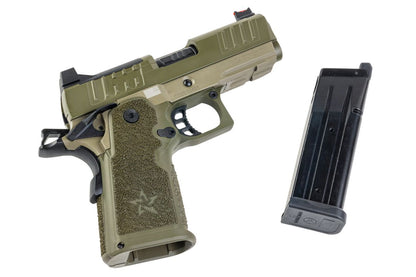 EMG Staccato ライセンス取得済み CS Compact 2011 GBB エアソフトピストル (モデル: Master Grip / Standard / Green Gas) - GN-AIRSOFT GOGO エアガン・サバゲー用品通販