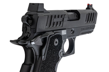 EMG Staccato ライセンス取得済み CS Compact 2011 GBB エアソフトピストル (モデル: マスターグリップ / CNC / グリーンガス) - BK-AIRSOFT GOGO エアガン・サバゲー用品通販