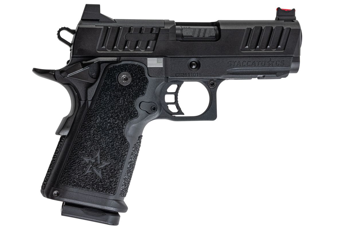 EMG Staccato ライセンス取得済み CS Compact 2011 GBB エアソフトピストル (モデル: マスターグリップ / CNC / グリーンガス) - BK-AIRSOFT GOGO エアガン・サバゲー用品通販
