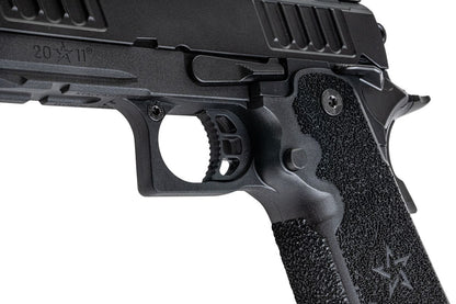 EMG Staccato ライセンス取得済み CS Compact 2011 GBB エアソフトピストル (モデル: マスターグリップ / CNC / グリーンガス) - BK-AIRSOFT GOGO エアガン・サバゲー用品通販