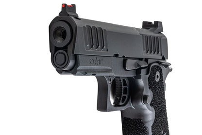 EMG Staccato ライセンス取得済み CS Compact 2011 GBB エアソフトピストル (モデル: マスターグリップ / CNC / グリーンガス) - BK-AIRSOFT GOGO エアガン・サバゲー用品通販