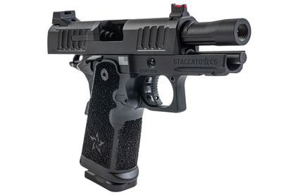 EMG Staccato ライセンス取得済み CS Compact 2011 GBB エアソフトピストル (モデル: マスターグリップ / CNC / グリーンガス) - BK-AIRSOFT GOGO エアガン・サバゲー用品通販