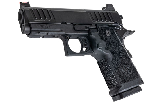 EMG Staccato ライセンス取得済み CS Compact 2011 GBB エアソフトピストル (モデル: マスターグリップ / CNC / グリーンガス) - BK-AIRSOFT GOGO エアガン・サバゲー用品通販