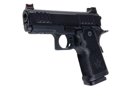 EMG Staccato ライセンス取得済み CS Compact 2011 GBB エアソフトピストル（モデル：マスターグリップ／スタンダード／グリーンガス） - ブラック-AIRSOFT GOGO エアガン・サバゲー用品通販