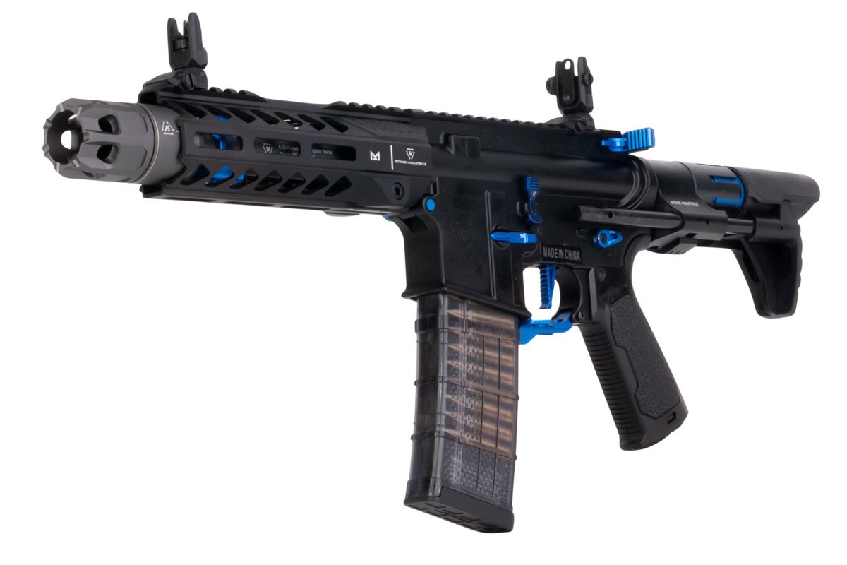 EMG STRIKE INDUSTRIES AR ストライク レイダー PDW GBB エアソフト M4 ライフル (CYMA CGS システム) - 7 インチ BK / BL-AIRSOFT GOGO エアガン・サバゲー用品通販