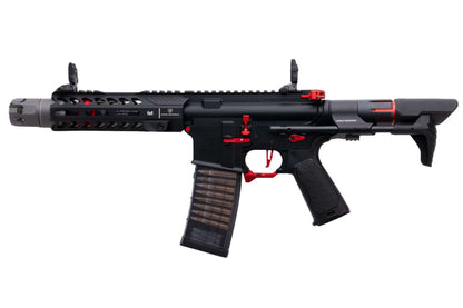 EMG STRIKE INDUSTRIES AR ストライク レイダー PDW GBB エアソフト M4 ライフル (CYMA CGS システム) - 7 インチ BK / RD-AIRSOFT GOGO エアガン・サバゲー用品通販