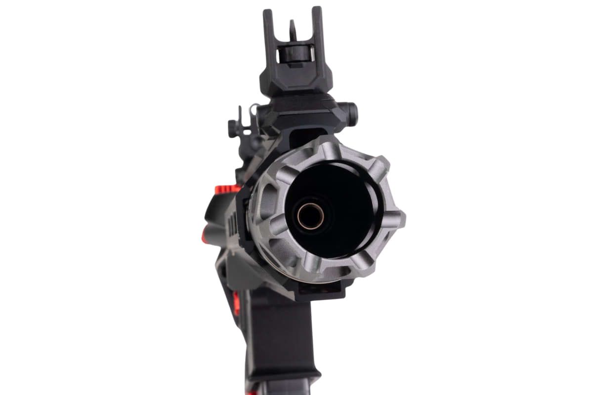 EMG STRIKE INDUSTRIES AR ストライク レイダー PDW GBB エアソフト M4 ライフル (CYMA CGS システム) - 7 インチ BK / RD-AIRSOFT GOGO エアガン・サバゲー用品通販
