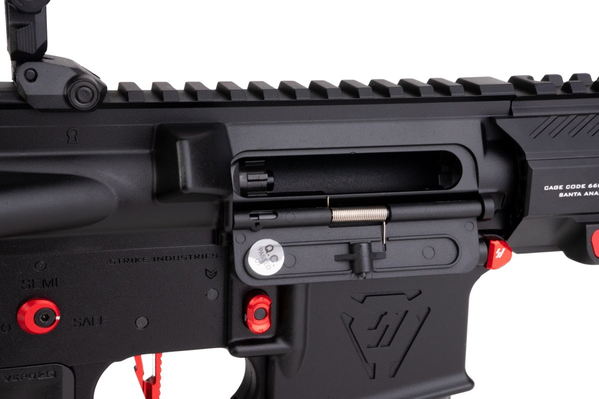 EMG STRIKE INDUSTRIES AR ストライク レイダー PDW GBB エアソフト M4 ライフル (CYMA CGS システム) - 7 インチ BK / RD-AIRSOFT GOGO エアガン・サバゲー用品通販