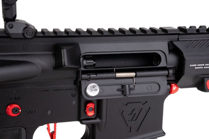 EMG STRIKE INDUSTRIES AR ストライク レイダー PDW GBB エアソフト M4 ライフル (CYMA CGS システム) - 7 インチ BK / RD-AIRSOFT GOGO エアガン・サバゲー用品通販