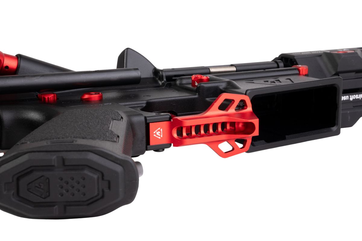 EMG STRIKE INDUSTRIES AR ストライク レイダー PDW GBB エアソフト M4 ライフル (CYMA CGS システム) - 7 インチ BK / RD-AIRSOFT GOGO エアガン・サバゲー用品通販