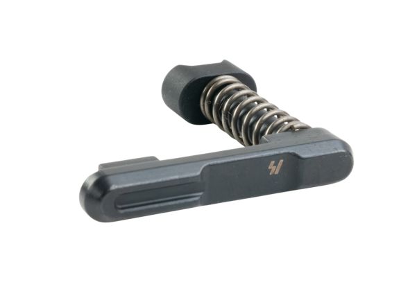 EMG Strike Industries CNC マガジンキャッチ Tokyo Marui MWS GBBR用 - ブラック (G&P製)-AIRSOFT GOGO エアガン・サバゲー用品通販