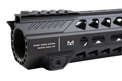 EMG Strike Industries M-Lok ハンドガードレイル (10 インチ) 東京マルイ MWS GBBR 用 - CNC アルミニウム / アルミ、BK (by G&P)-AIRSOFT GOGO エアガン・サバゲー用品通販