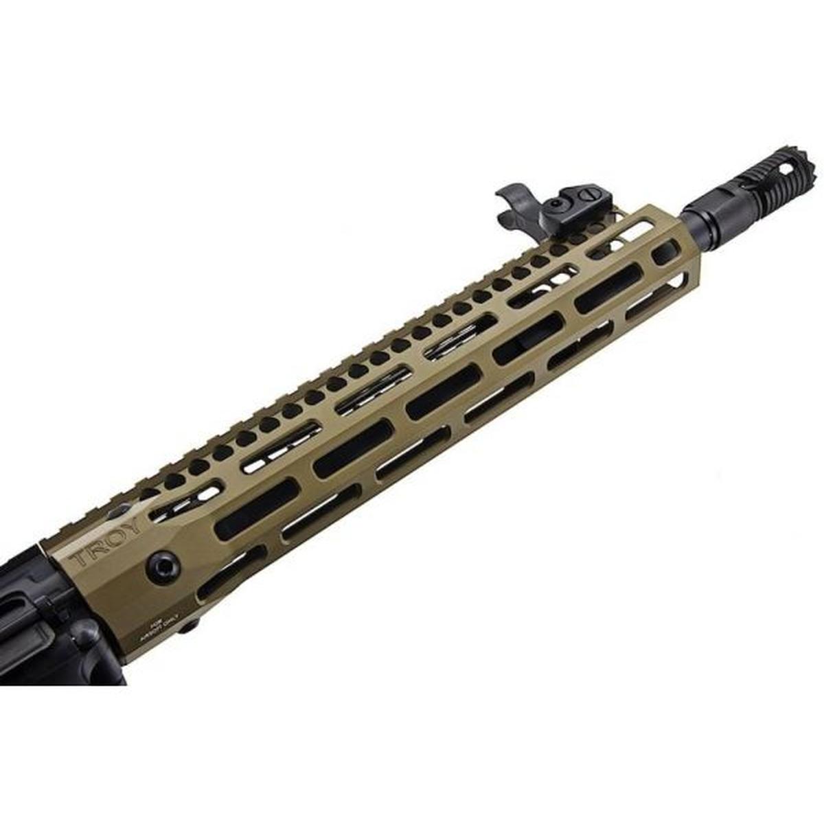 EMG TROY INDUSTRIES SOCC M4 AEG エアソフト ライフル (10.5 インチ RIS、DE、KING ARMS 製)-AIRSOFT GOGO エアガン・サバゲー用品通販