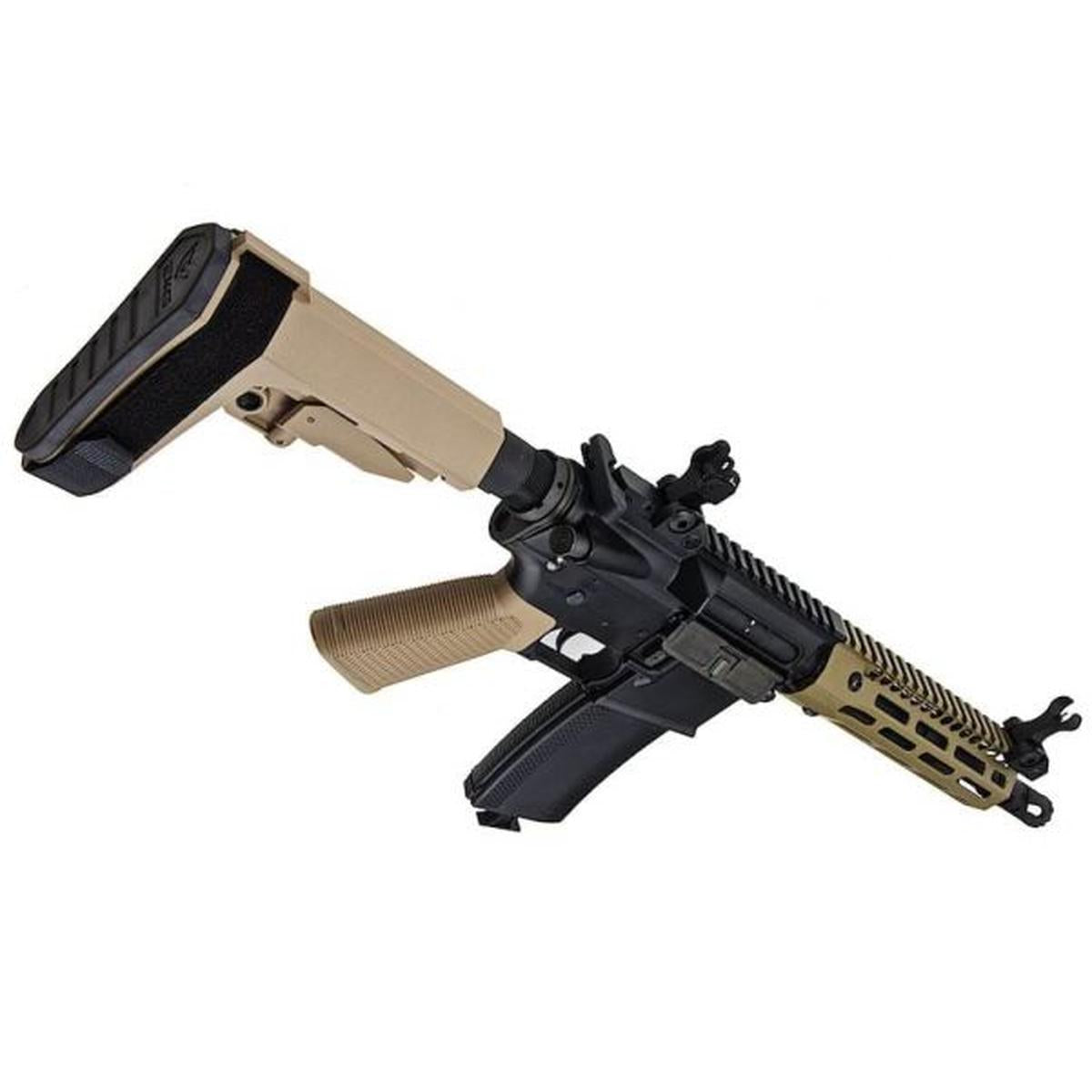 EMG TROY INDUSTRIES SOCC M4 AEG エアソフト ライフル (7.6 インチ RIS、DE、KING ARMS 製)-AIRSOFT GOGO エアガン・サバゲー用品通販