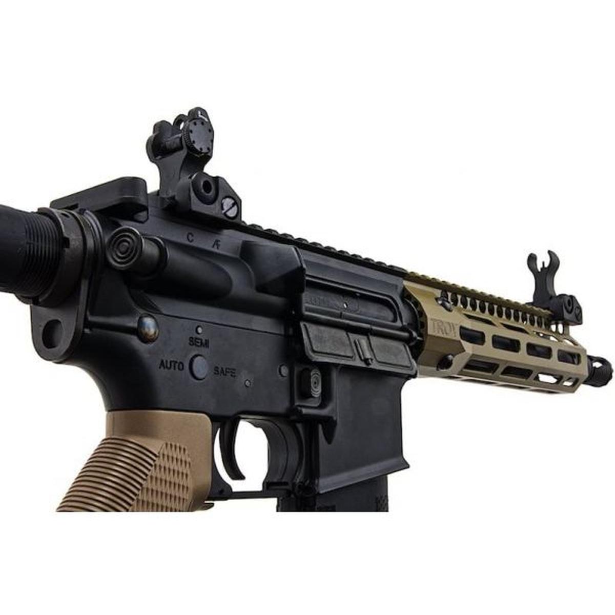 EMG TROY INDUSTRIES SOCC M4 AEG エアソフト ライフル (7.6 インチ RIS、DE、KING ARMS 製)-AIRSOFT GOGO エアガン・サバゲー用品通販