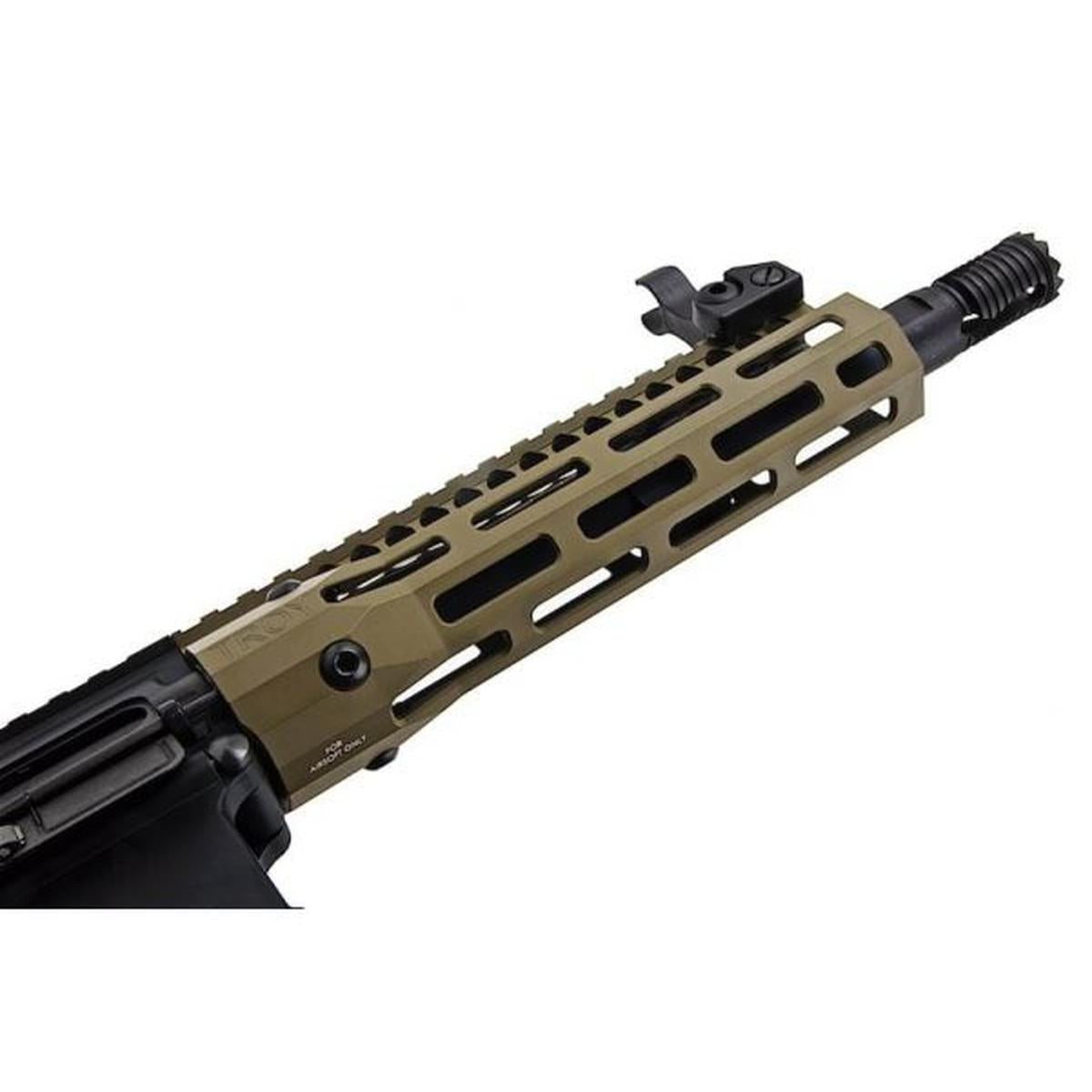 EMG TROY INDUSTRIES SOCC M4 AEG エアソフト ライフル (7.6 インチ RIS、DE、KING ARMS 製)-AIRSOFT GOGO エアガン・サバゲー用品通販
