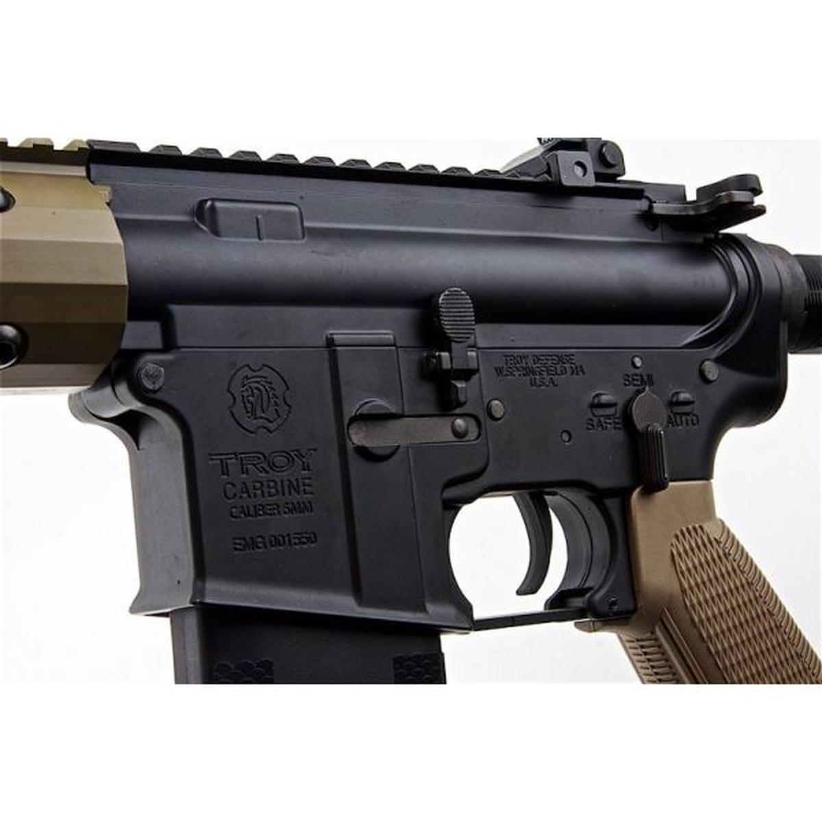 EMG TROY INDUSTRIES SOCC M4 AEG エアソフト ライフル (7.6 インチ RIS、DE、KING ARMS 製)-AIRSOFT GOGO エアガン・サバゲー用品通販