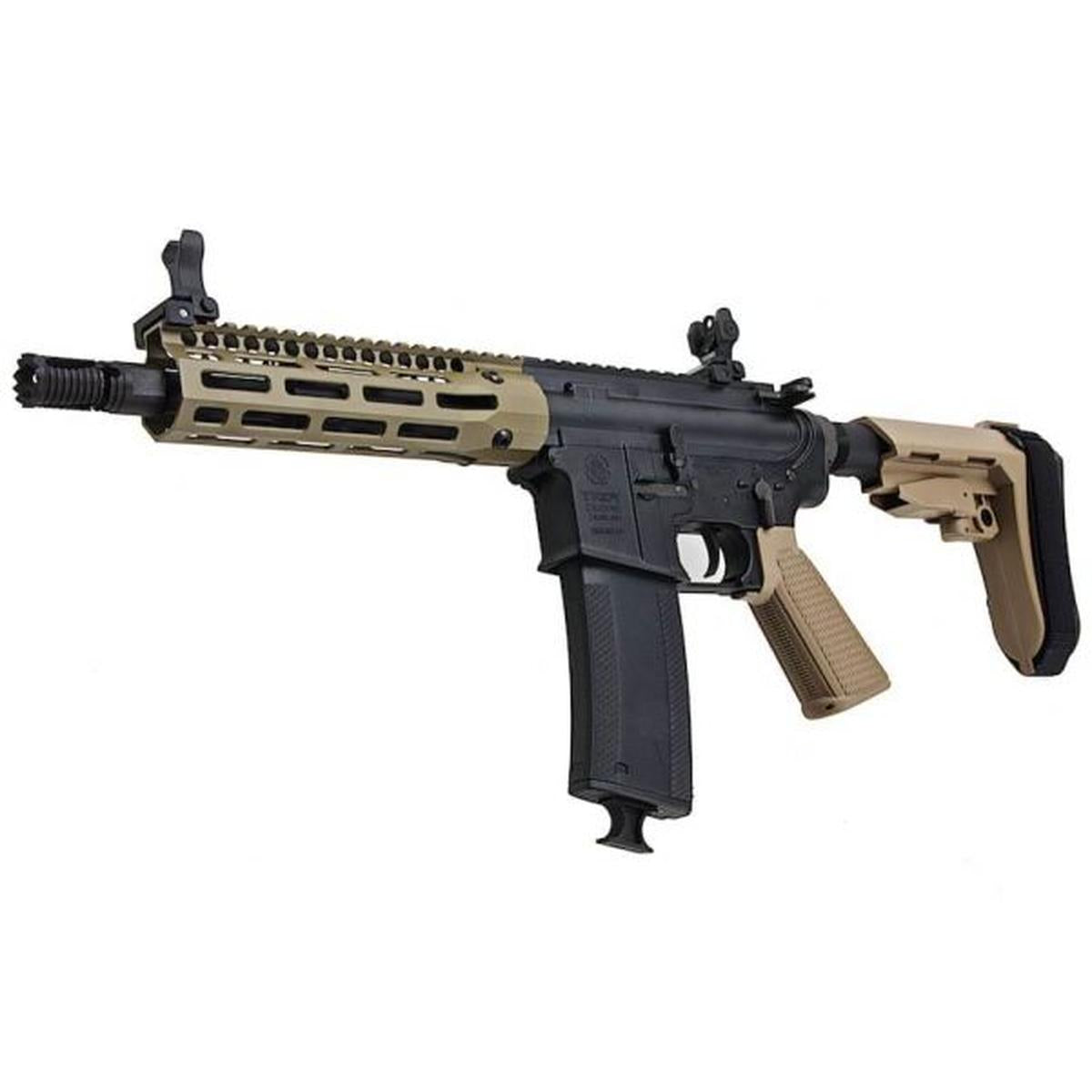 EMG TROY INDUSTRIES SOCC M4 AEG エアソフト ライフル (7.6 インチ RIS、DE、KING ARMS 製)-AIRSOFT GOGO エアガン・サバゲー用品通販