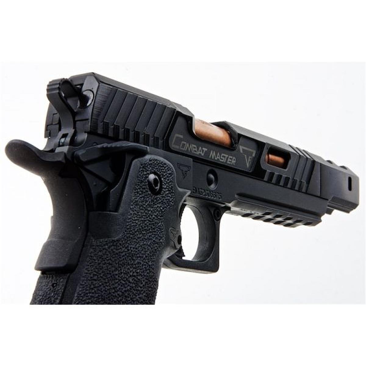 EMG TTI 2011 コンバットマスター 'アルファ' GBB エアソフトピストル - セミ / フルオート (AW カスタムによる)-AIRSOFT GOGO エアガン・サバゲー用品通販