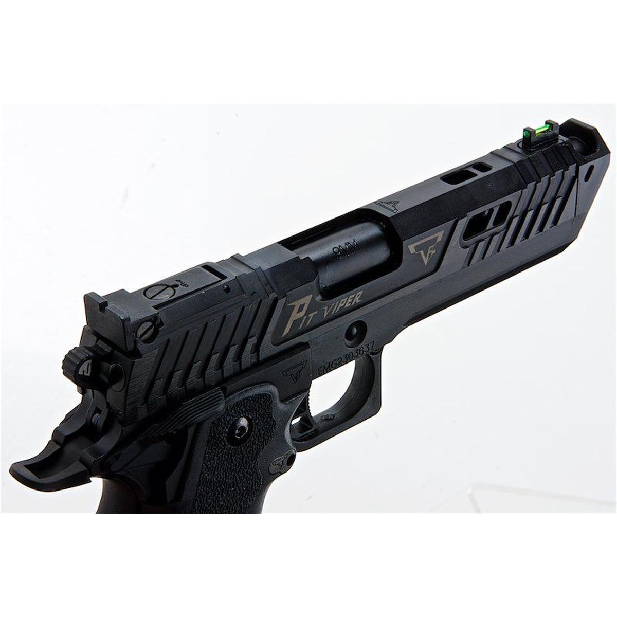 EMG TTI ライセンス JOHN WICK 4 PIT VIPER ガスガン GBB by AW Custom 真っ黒-AIRSOFT GOGO エアガン・サバゲー用品通販