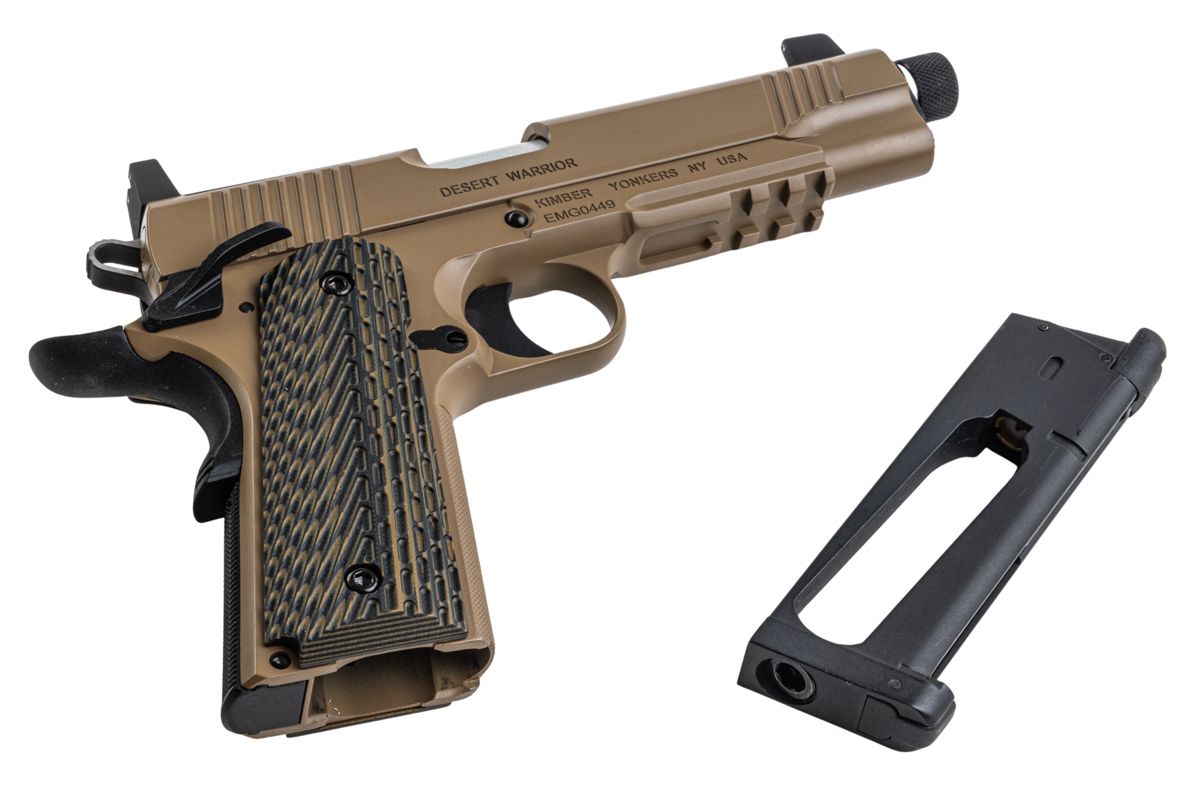 EMG X Kimberライセンス取得 Desert Warrior 1911 CO2 GBB エアソフトピストル-AIRSOFT GOGO エアガン・サバゲー用品通販