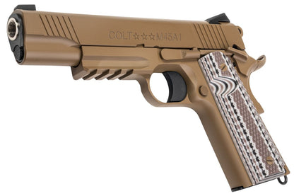 EMGCybergun コルトライセンス 1911 M45A1 GBB エアソフトピストル (T8) - FDE (Army Armament製)-AIRSOFT GOGO エアガン・サバゲー用品通販