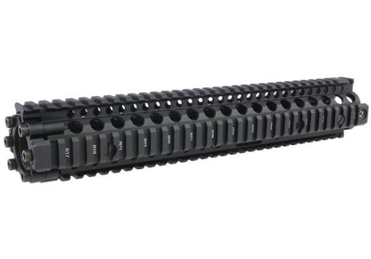 EMGライセンス取得CNCアルミ製ダニエルディフェンス12.5インチM4A1 RIS IIエアソフトハンドガード - ブラック-AIRSOFT GOGO エアガン・サバゲー用品通販