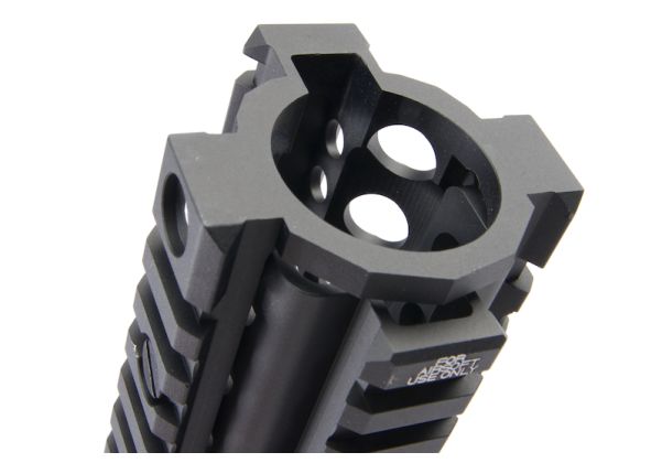 EMGライセンス取得CNCアルミ製ダニエルディフェンス12.5インチM4A1 RIS IIエアソフトハンドガード - ブラック-AIRSOFT GOGO エアガン・サバゲー用品通販