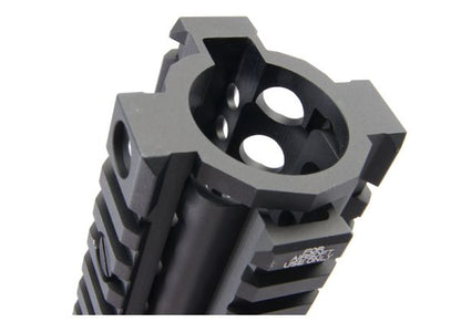 EMGライセンス取得CNCアルミ製ダニエルディフェンス12.5インチM4A1 RIS IIエアソフトハンドガード - ブラック-AIRSOFT GOGO エアガン・サバゲー用品通販