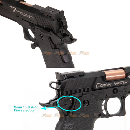 EMG/STI International Combat Master 2011 GBB ガスブローバック ピストル (全自動ver.)-AIRSOFT GOGO エアガン・サバゲー用品通販