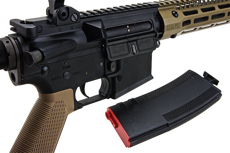 EMGトロイインダストリーズ製 SOCCエアソフトM4電動ライフル（15インチRIS、DE、KING ARMS製）-AIRSOFT GOGO エアガン・サバゲー用品通販