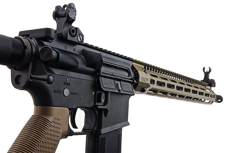 EMGトロイインダストリーズ製 SOCCエアソフトM4電動ライフル（15インチRIS、DE、KING ARMS製）-AIRSOFT GOGO エアガン・サバゲー用品通販