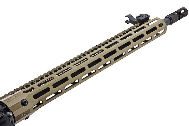 EMGトロイインダストリーズ製 SOCCエアソフトM4電動ライフル（15インチRIS、DE、KING ARMS製）-AIRSOFT GOGO エアガン・サバゲー用品通販