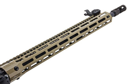 EMGトロイインダストリーズ製 SOCCエアソフトM4電動ライフル（15インチRIS、DE、KING ARMS製）-AIRSOFT GOGO エアガン・サバゲー用品通販