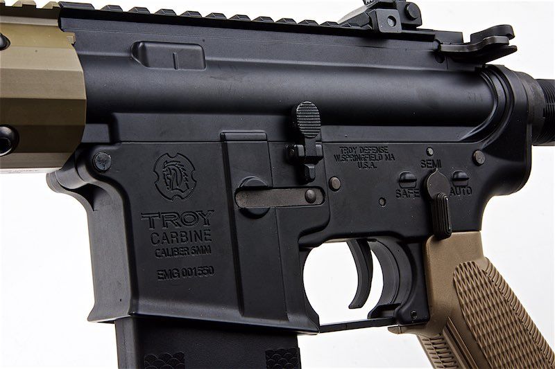 EMGトロイインダストリーズ製 SOCCエアソフトM4電動ライフル（15インチRIS、DE、KING ARMS製）-AIRSOFT GOGO エアガン・サバゲー用品通販